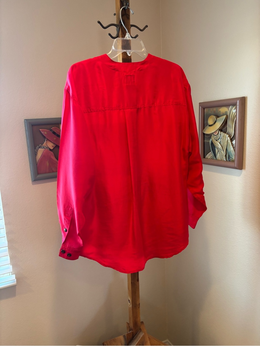 Liz wear silk long sleeve blouse - Picture 2 of 3